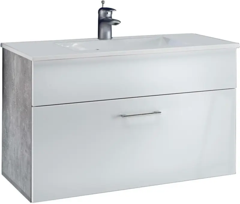 Waschtischunterschrank in Hellgrau ´SPLASH 80X50CMWEISS´