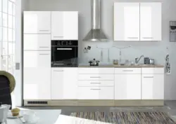 Küchenleerblock in Weiß/EICHE ´LAUREL 310CM EICHE/WEISS