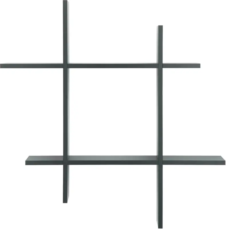 Wandregal in Schwarz