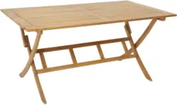 Gartenklapptisch aus Eukalyptus, natur