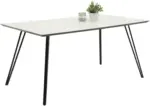 mömax Esstisch in Schwarz/Weiß ca. 160x90cm