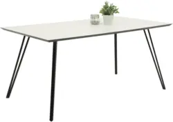 Esstisch in Schwarz/Weiß ca. 160x90cm