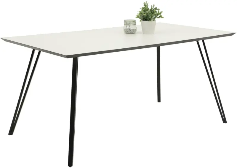 Esstisch in Schwarz/Weiß ca. 160x90cm