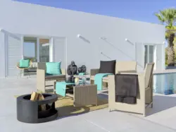 Loungegarnitur Casablanca in Braun/Schwarz