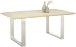 mömax Esstisch in Weiß/Eichefarben