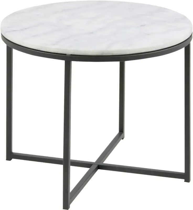 Beistelltisch in Weiss 'Cross'