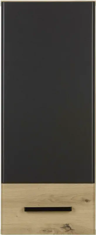 Hängeschrank in Grau/Eichefarben