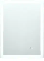 Wandspiegel in Grau inkl. LED 'Mirror Clock'