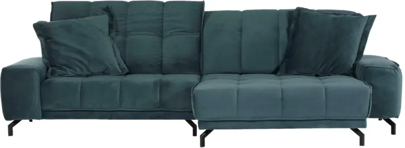 Wohnlandschaft in Petrol