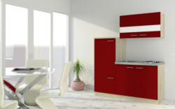 Küchenblock in Rot inkl. E-Geräte 'Economy'