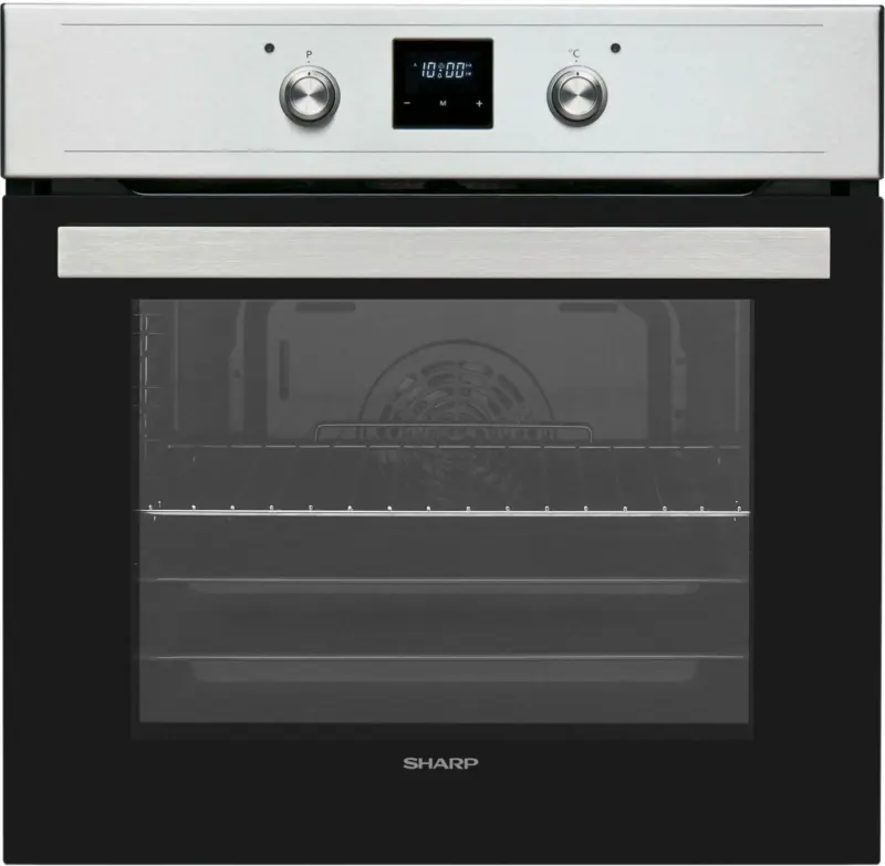 Einbaubackofen in Schwarz/ Edelstahlfarbe 'SHARP'