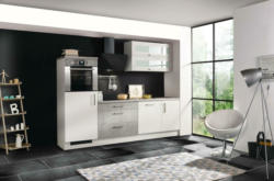 Küchenblock in Weiss mit E-Geräten 'Premium'