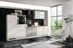 Küchenblock in Weiss mit E-Geräten 'Premium'