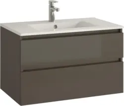 Allibert Badezimmer in Grau 'Alma' mit Keramikbecken