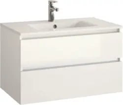 Allibert Badezimmer in Weiss 'Alma'mit Keramikbecken