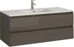 Allibert Badezimmer in Grau 'Alma' mit Keramikbecken