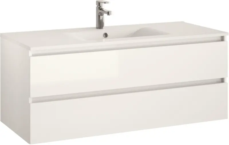 Allibert Badezimmer in Weiss 'Alma'mit Keramikbecken