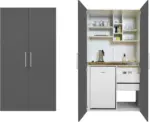 mömax Schrankküche 'Economy' , grau
