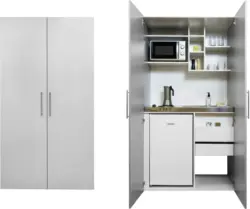 Schrankküche 'Economy' , silber
