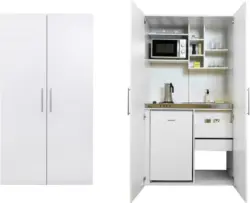 Schrankküche 'Economy' , weiß