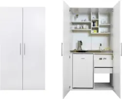 Schrankküche 'Economy' , weiß