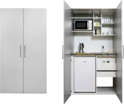 Schrankküche 'Economy' , grau