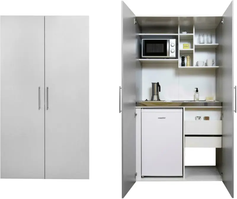 Schrankküche 'Economy' , grau