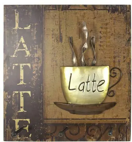 Wandgarderobe in Braun mit 3 Haken