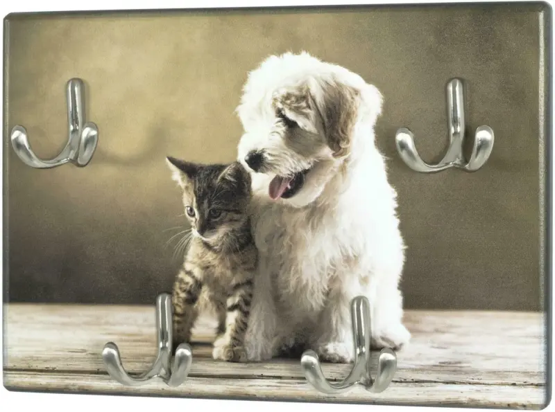 Wandgarderobe mit Tiermotiv