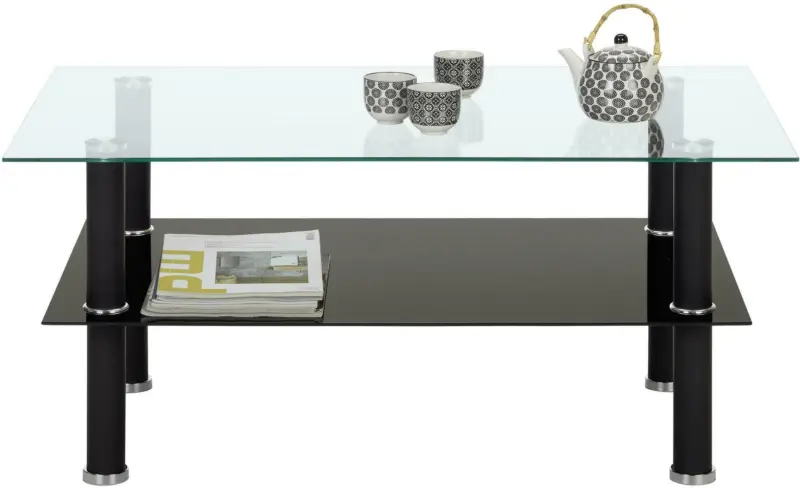 Couchtisch aus Glas ca. 100x45x60cm