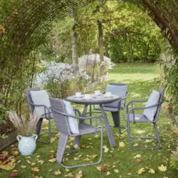Gartengarnitur 'Christina', grau