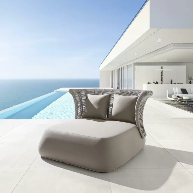 Sonneninsel 'Zoe' inkl. Kissen, grau-braun