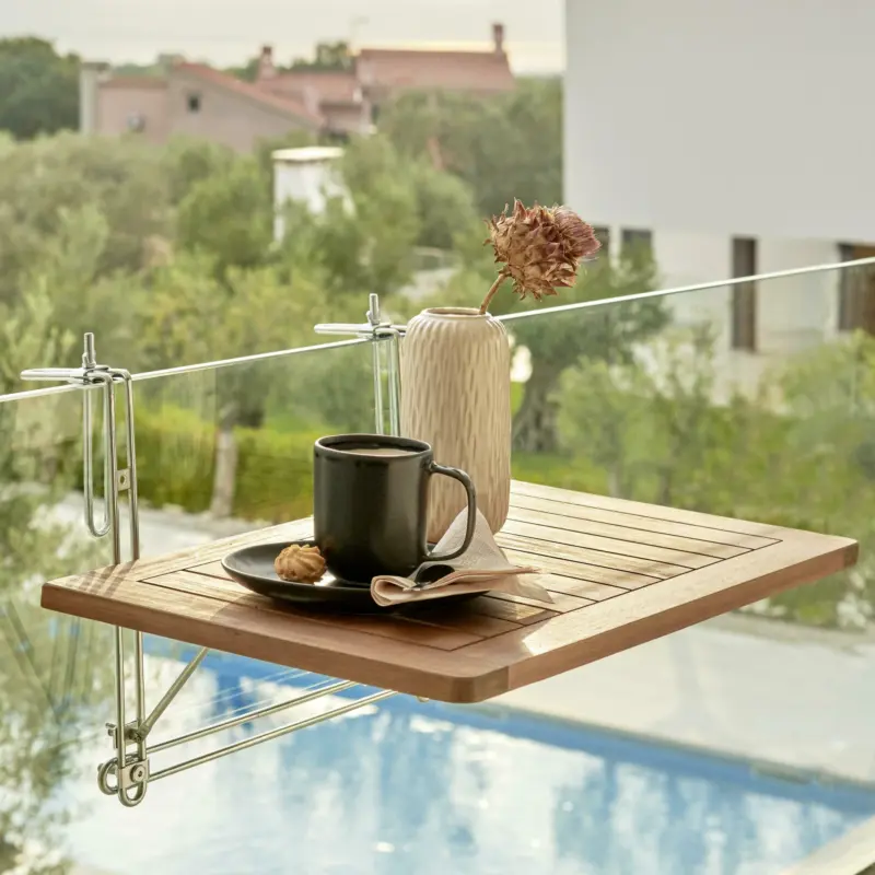 Balkontisch 'Helena' ca. 40x60 cm, aus Akazie