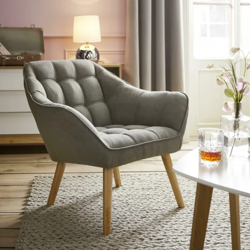 Sessel 'Monique', grau