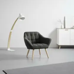 Sessel 'Monique', dunkelgrau