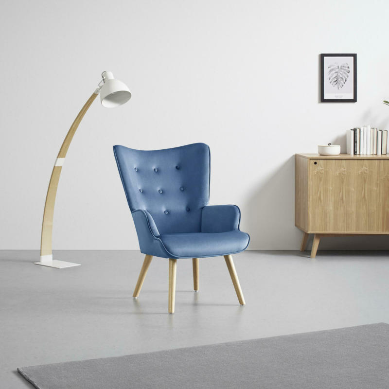 Sessel 'Celina', blau