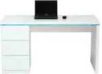 mömax Schreibtisch in Weiß Hochglanz