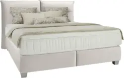 Boxspringbett in Sandfarben ca. 160x200cm