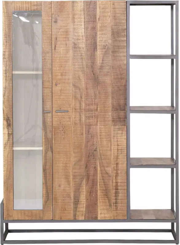 Highboard in Braun/Anthrazit