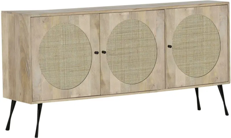 Sideboard aus Mangoholz in Naturfarben