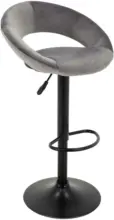 m&ouml;max Dornbirn - Ihr Trendm&ouml;belhaus in Dornbirn Barhocker aus Samt in Grau/Schwarz