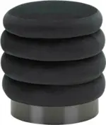 mömax Hocker aus Samt in Schwarz