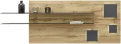 Wandpaneel in Eiche-/Schieferfarben