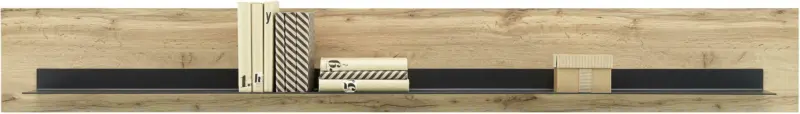 Wandboard in Schwarz/Eichefarben