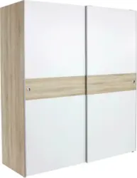Schwebet&uuml;renschrank in Weiss/ Sonoma Eiche 'Wiki'