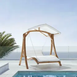 Hollywoodschaukel 'Felipe', weiß