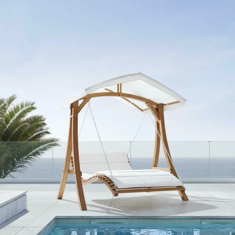 Hollywoodschaukel 'Felipe', weiß