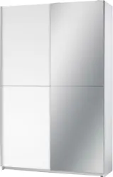 Schwebetürenschrank 'Slim' , weiß