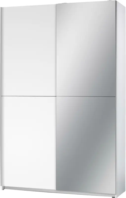 Schwebetürenschrank 'Slim' , weiß