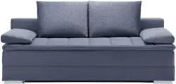 Schlafsofa in Grau mit Bettkasten
